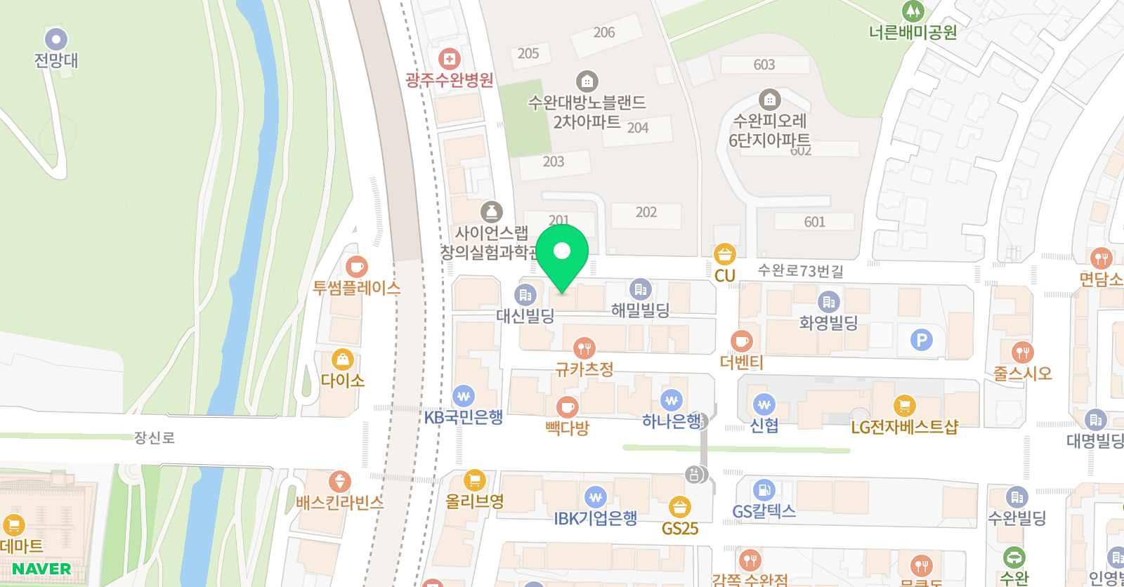 한우리 독서토론논술 광주수완 독서교실 위치
