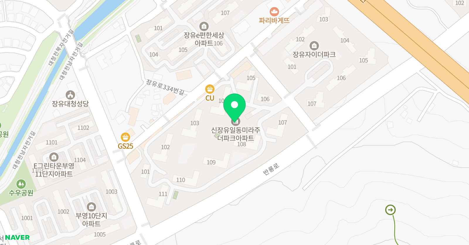 아소비 장유 일동미라주점 위치