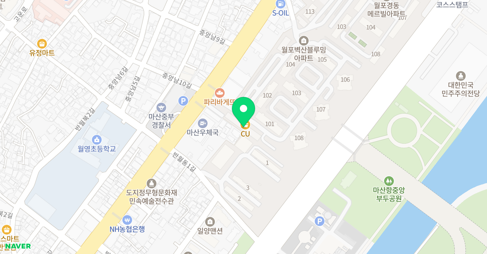 책나무 우리아카데미학원 위치