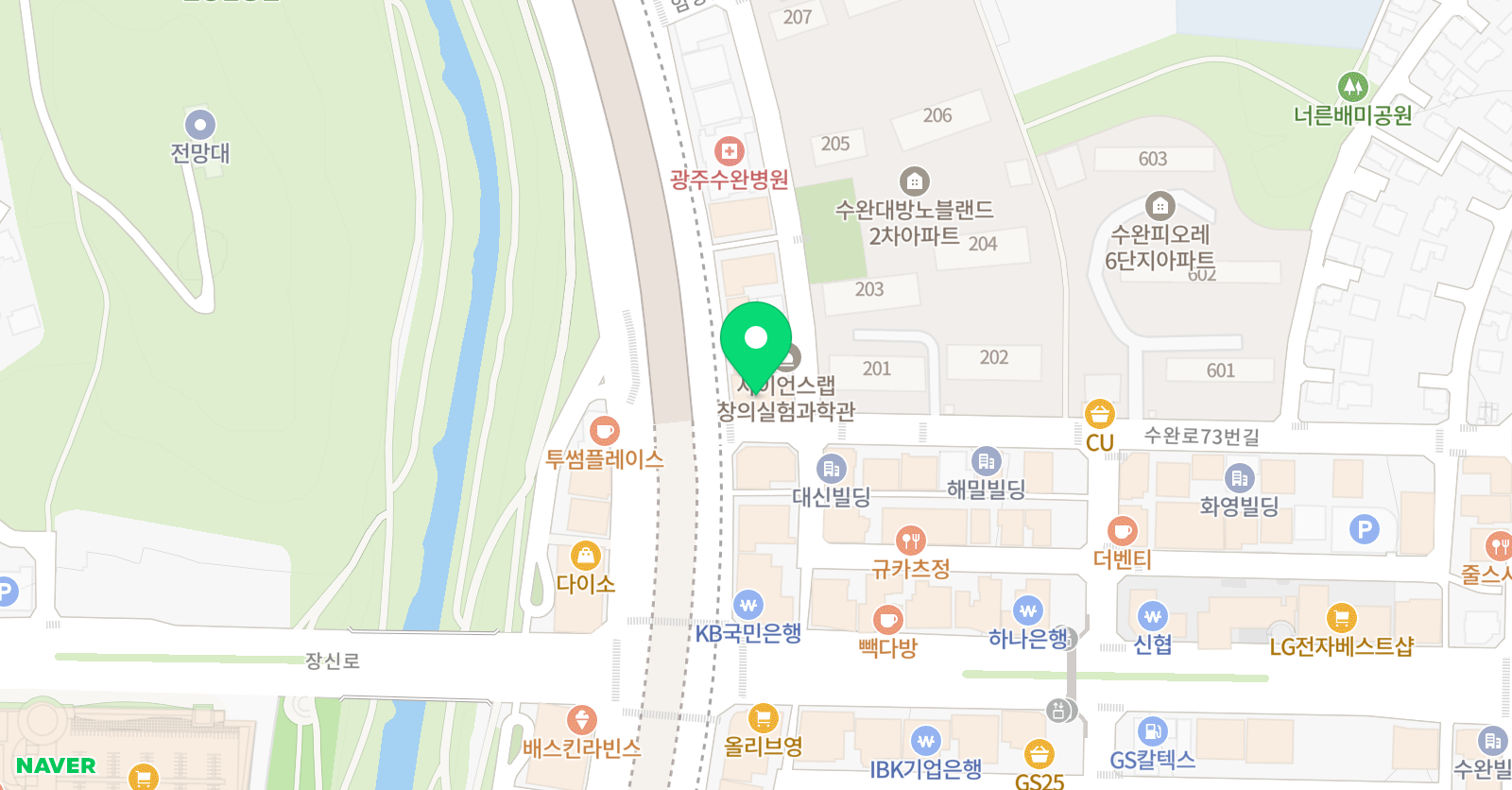 와이즈리더 수완점 위치
