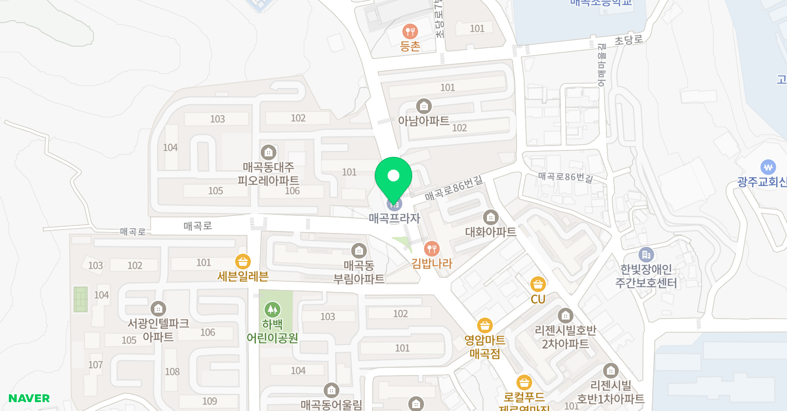 더브릿지 수학학원 위치