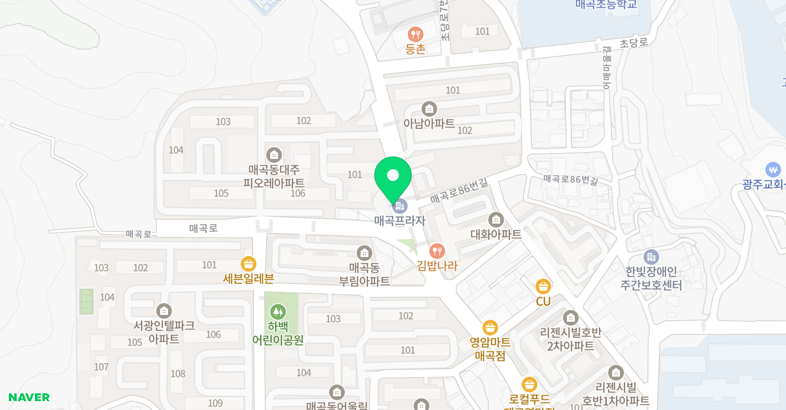 우리동네 매곡태권도 2호점 위치