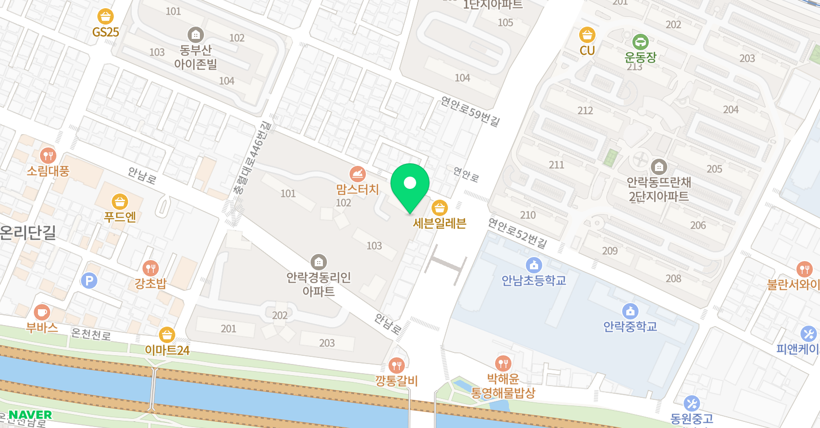 이든 수학교습소 위치