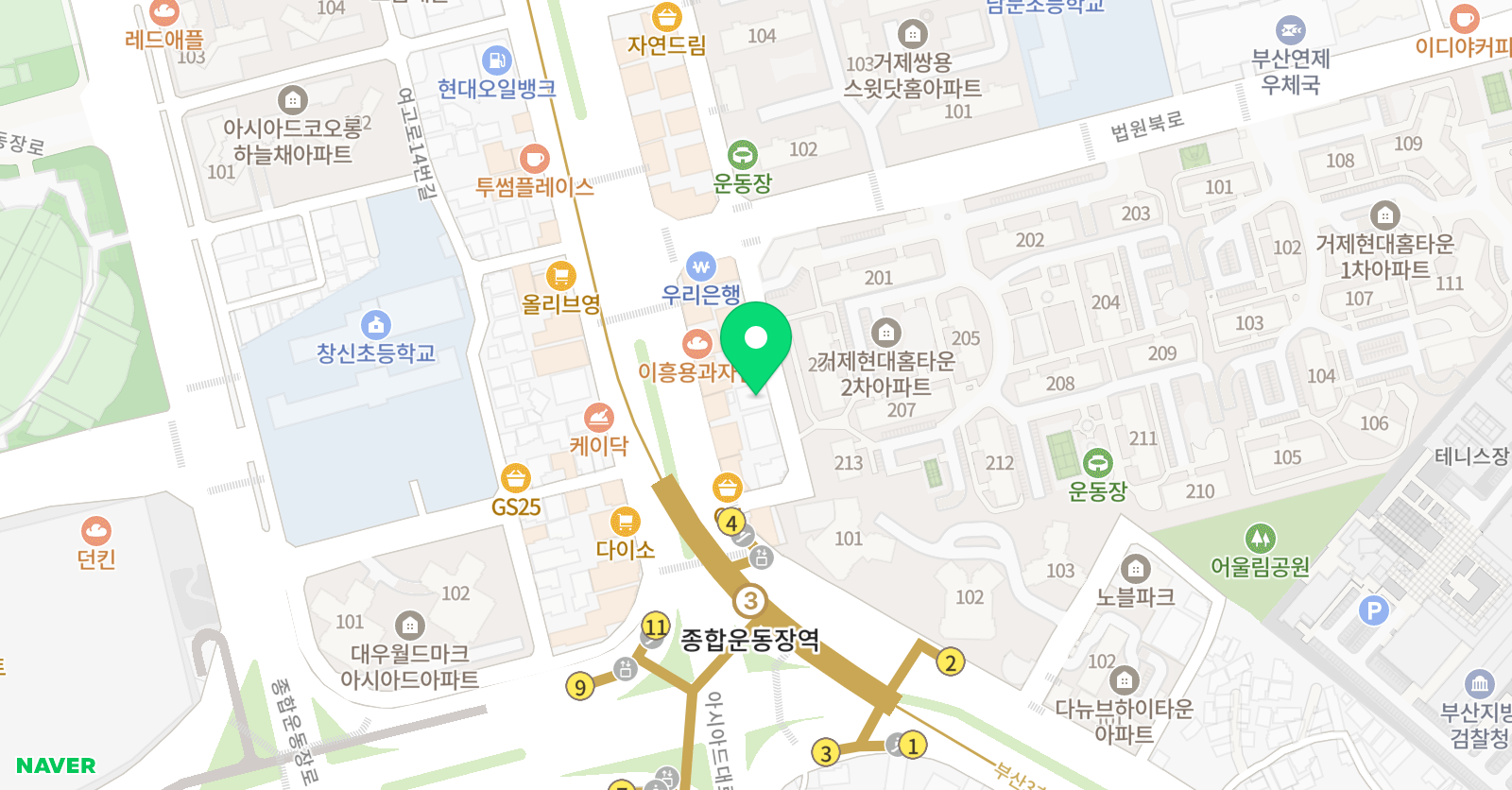 리드101 부산거제점 위치
