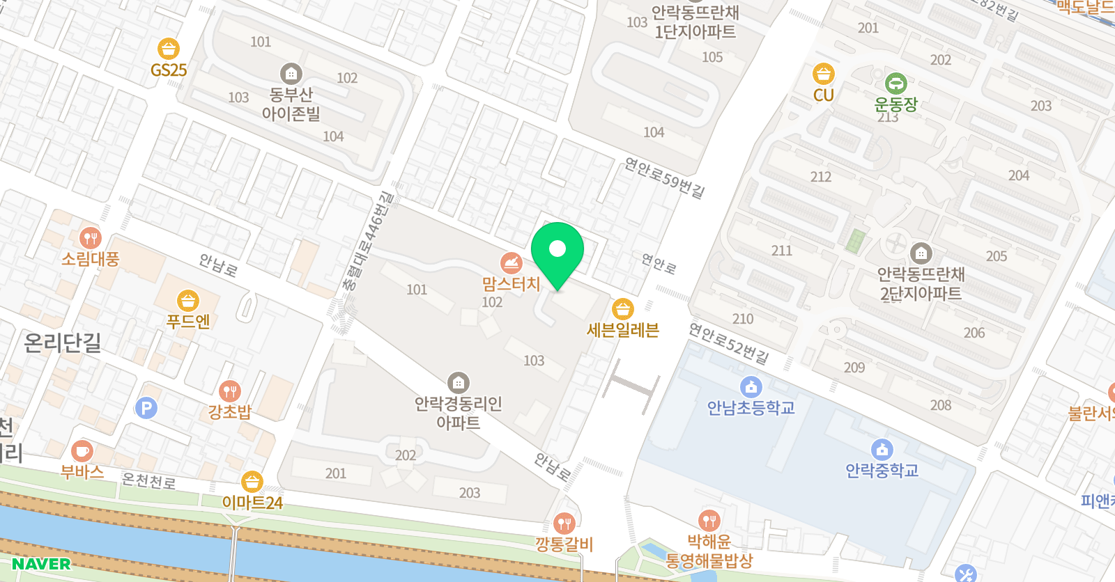 링키영어 안락경동리인점 위치