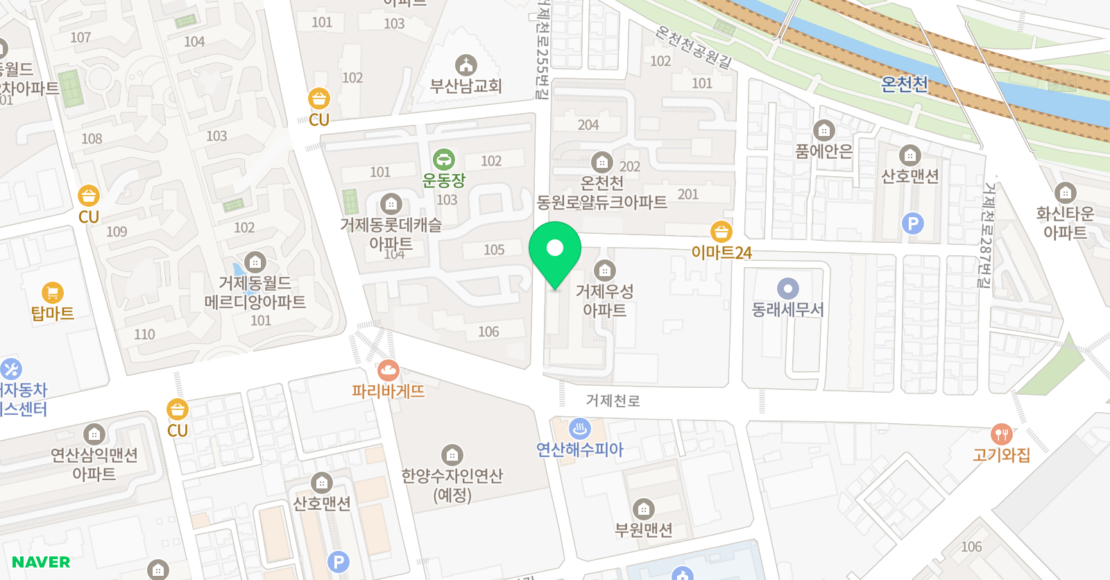 송무인 연서 태권도 위치