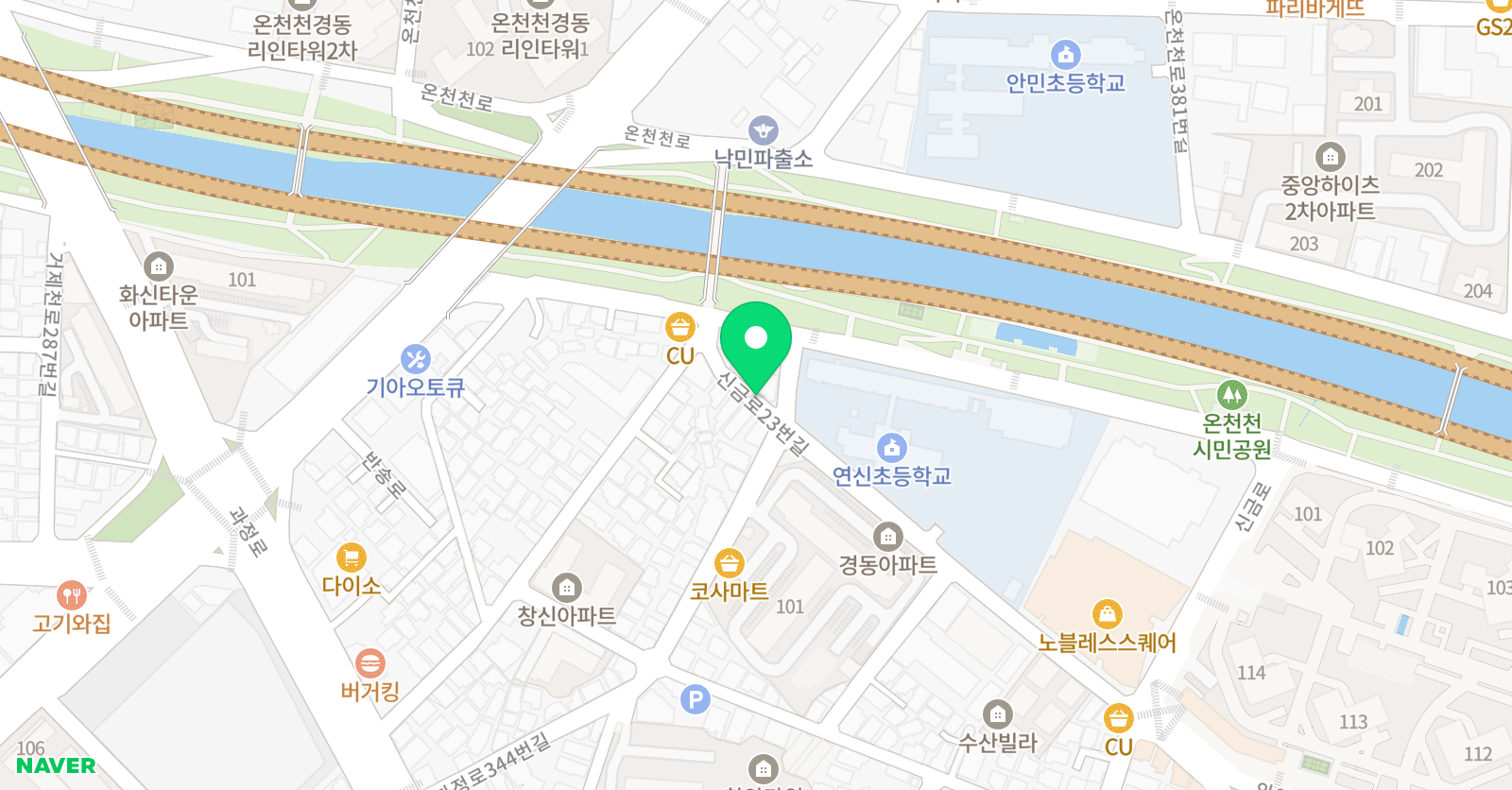 더드림 태권도 위치