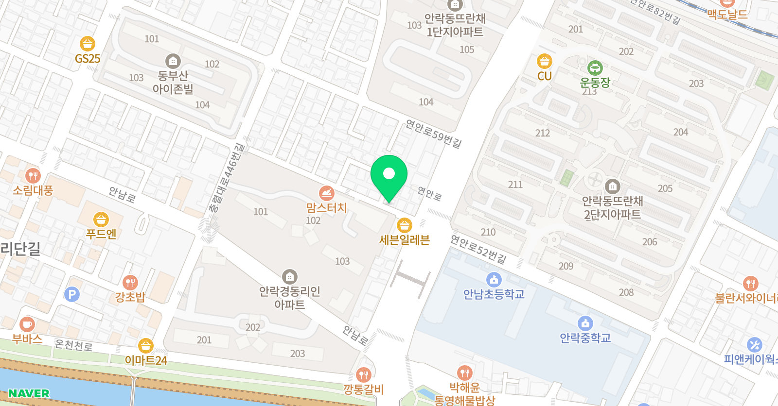 강샘 수학교습소 위치