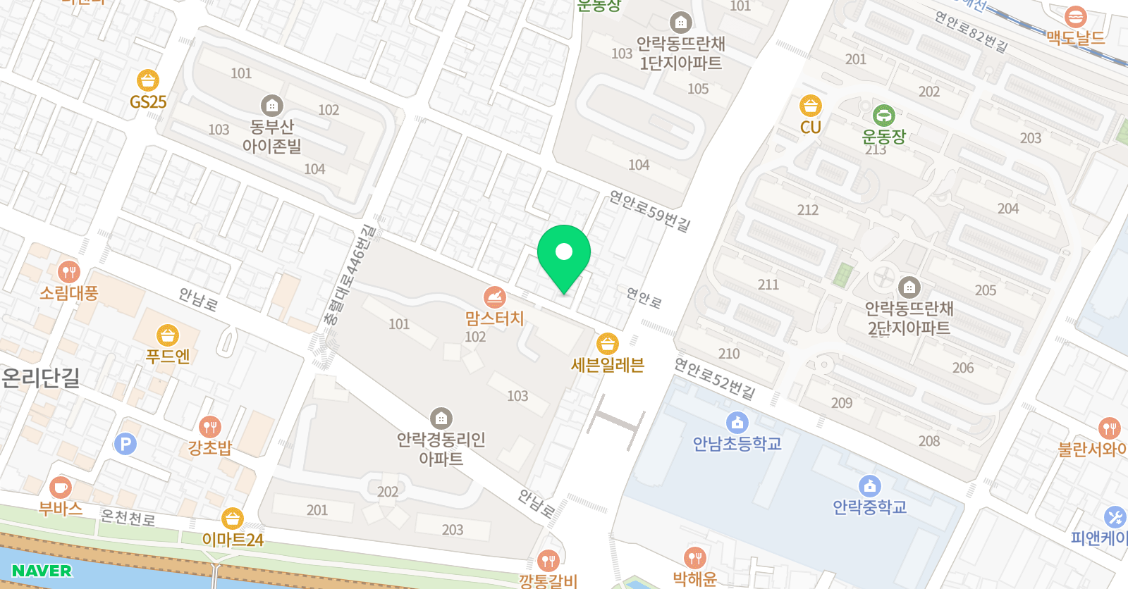온 미술학원 위치
