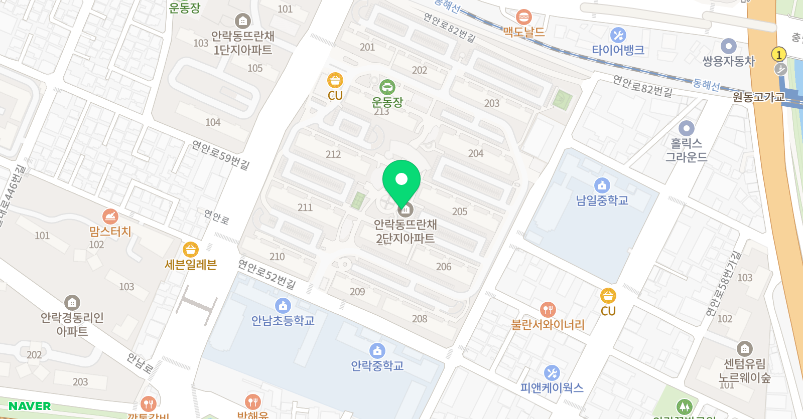 잉글리쉬저니 영어학원 위치