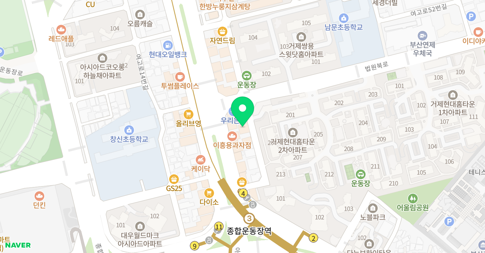 하크니스 영어학원 위치
