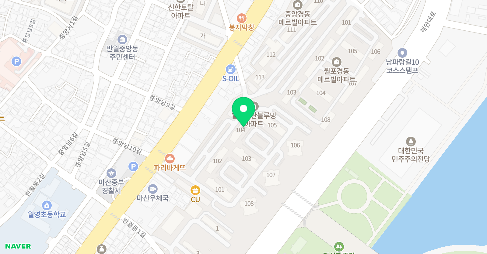 티클래스 월포벽산 위치