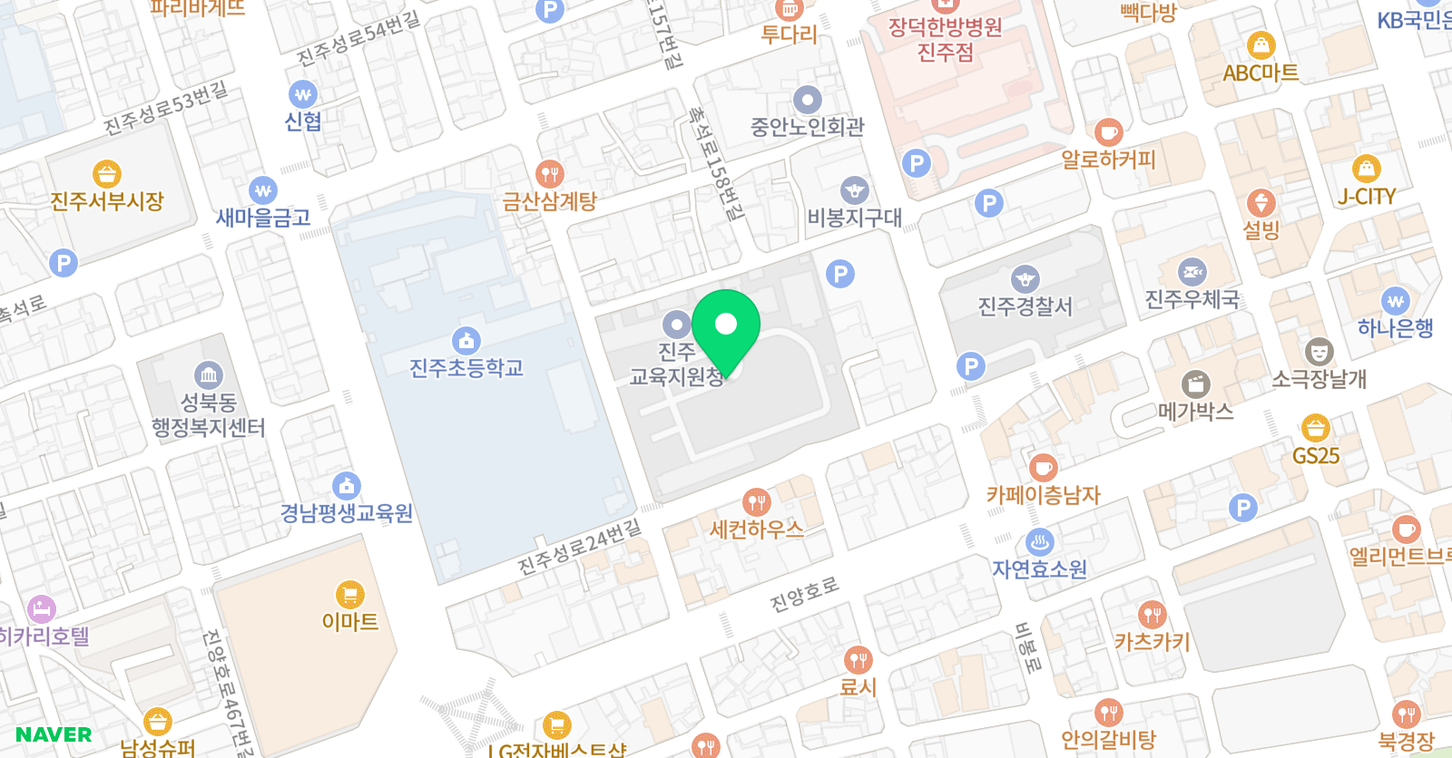 진주교육지원청 영재교육원 위치