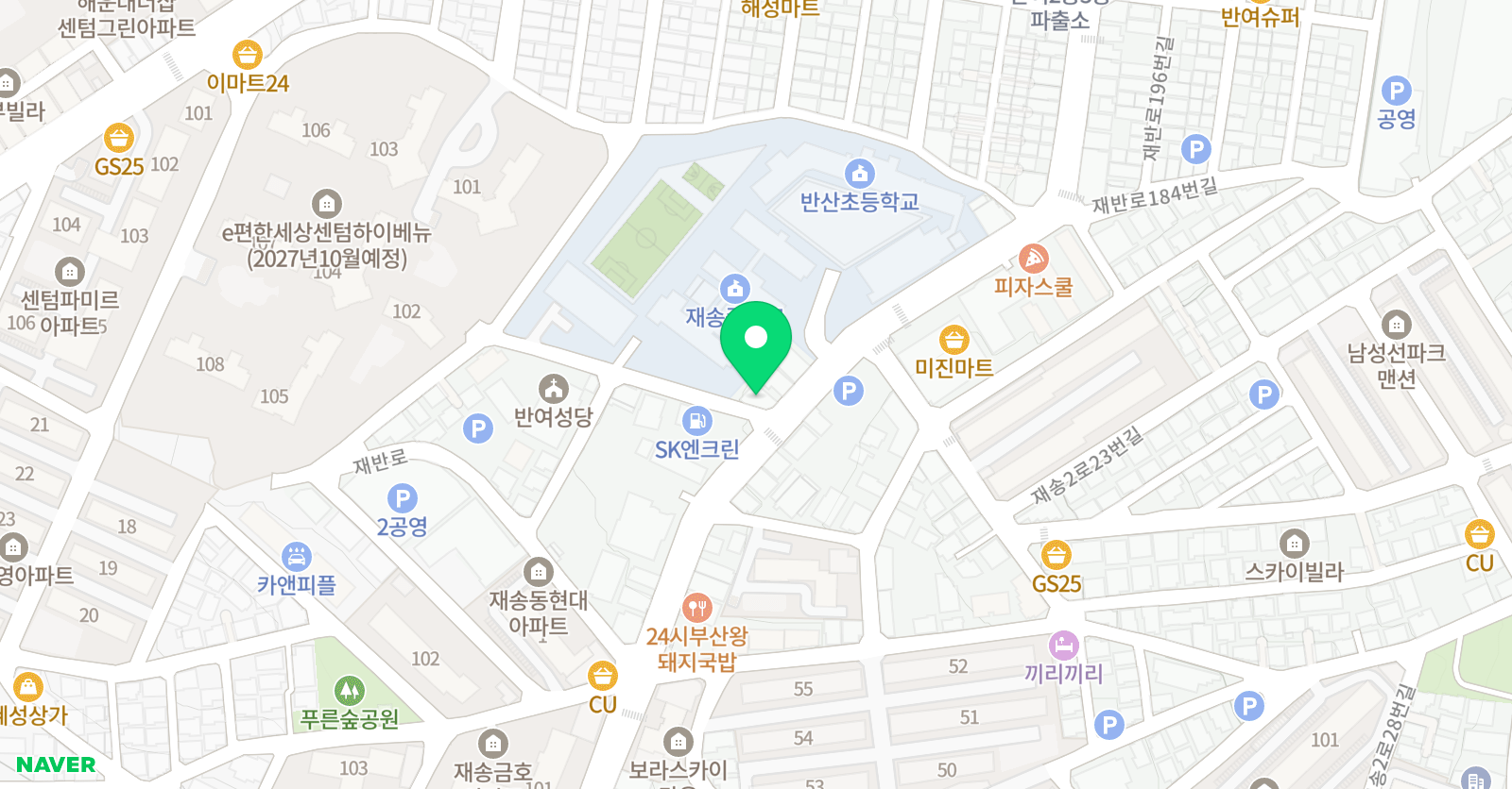 CAN 문성학원 위치