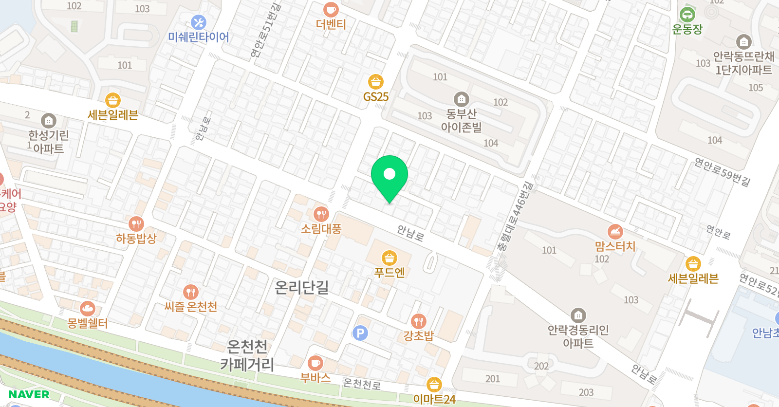 리바이브 수학학원 위치