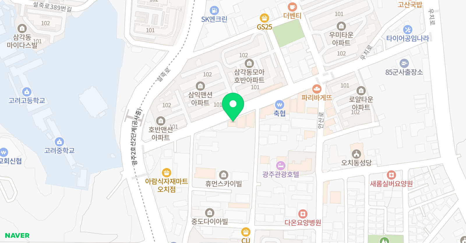 뮤엠영어 메카학원 위치