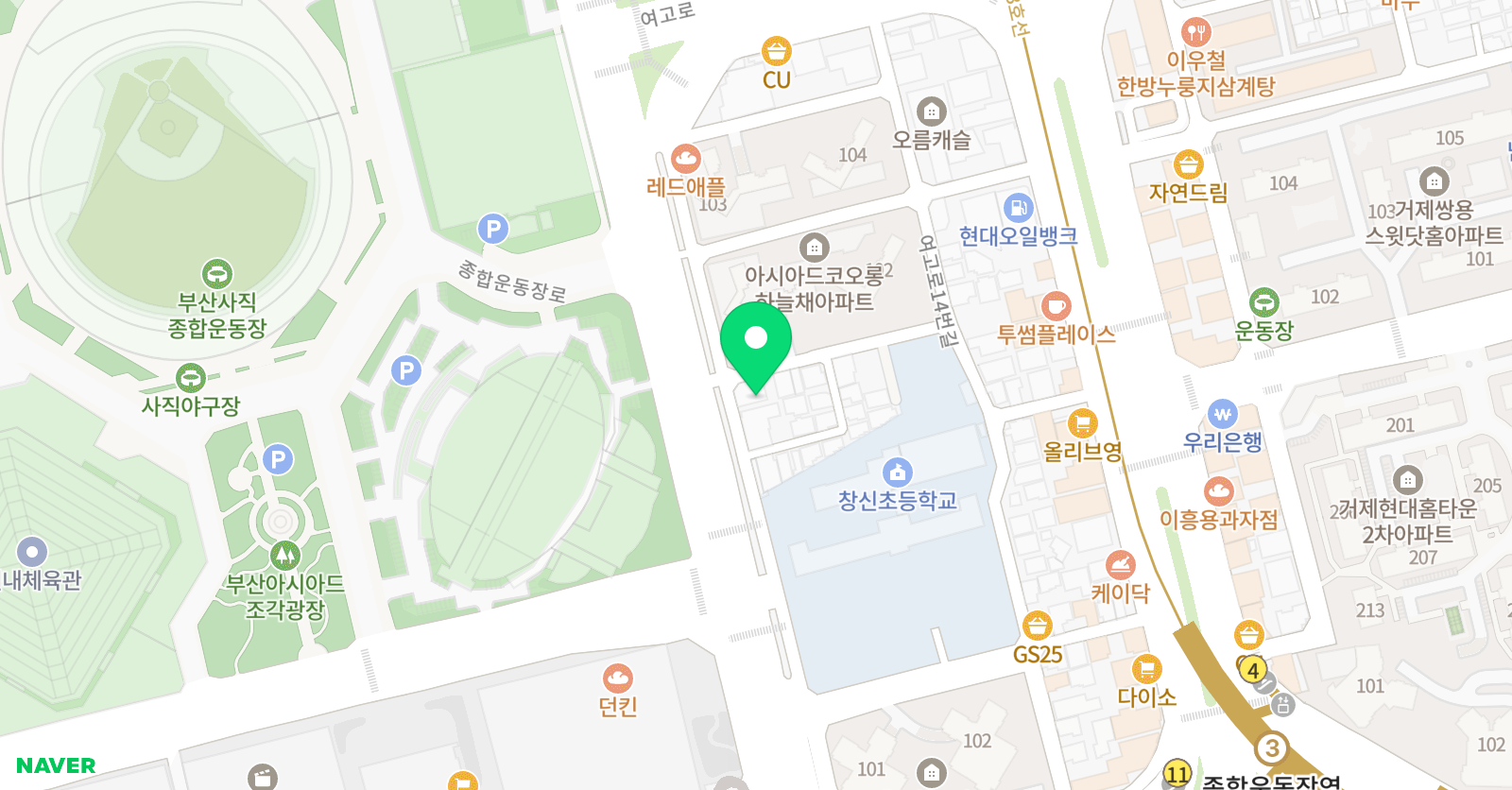 사직 창의 영재센터 위치