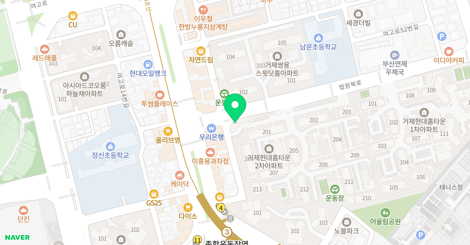 링키 영어 사직현대홈타운점 위치