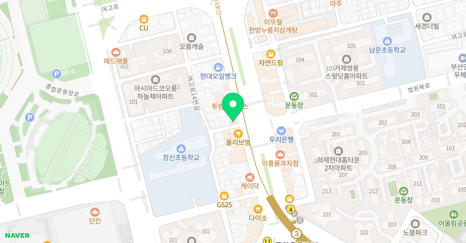 지에이 미술학원 위치