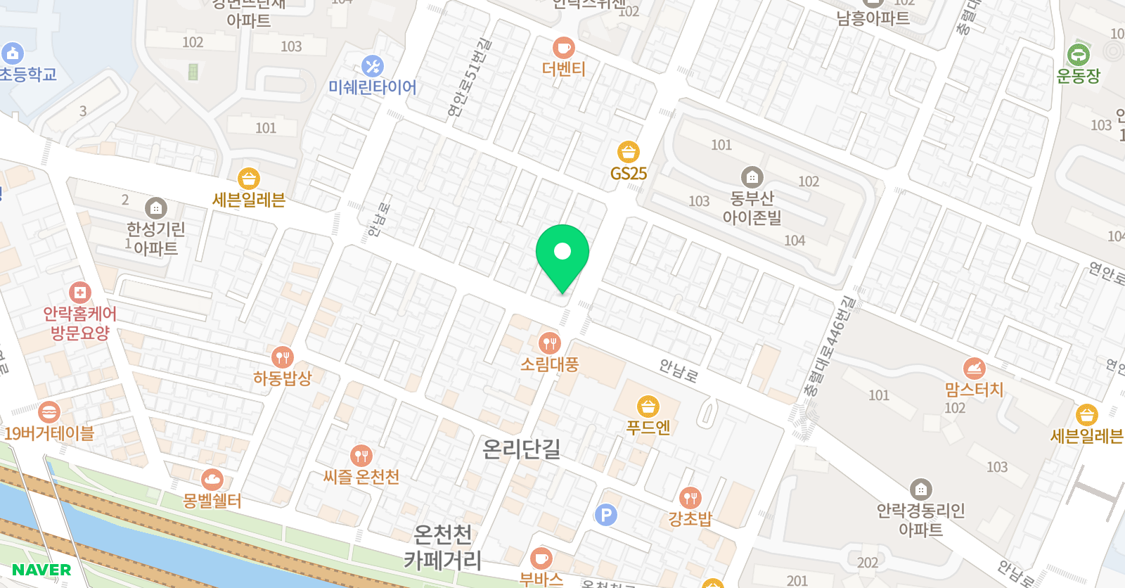 하버드 단과 종합학원 위치