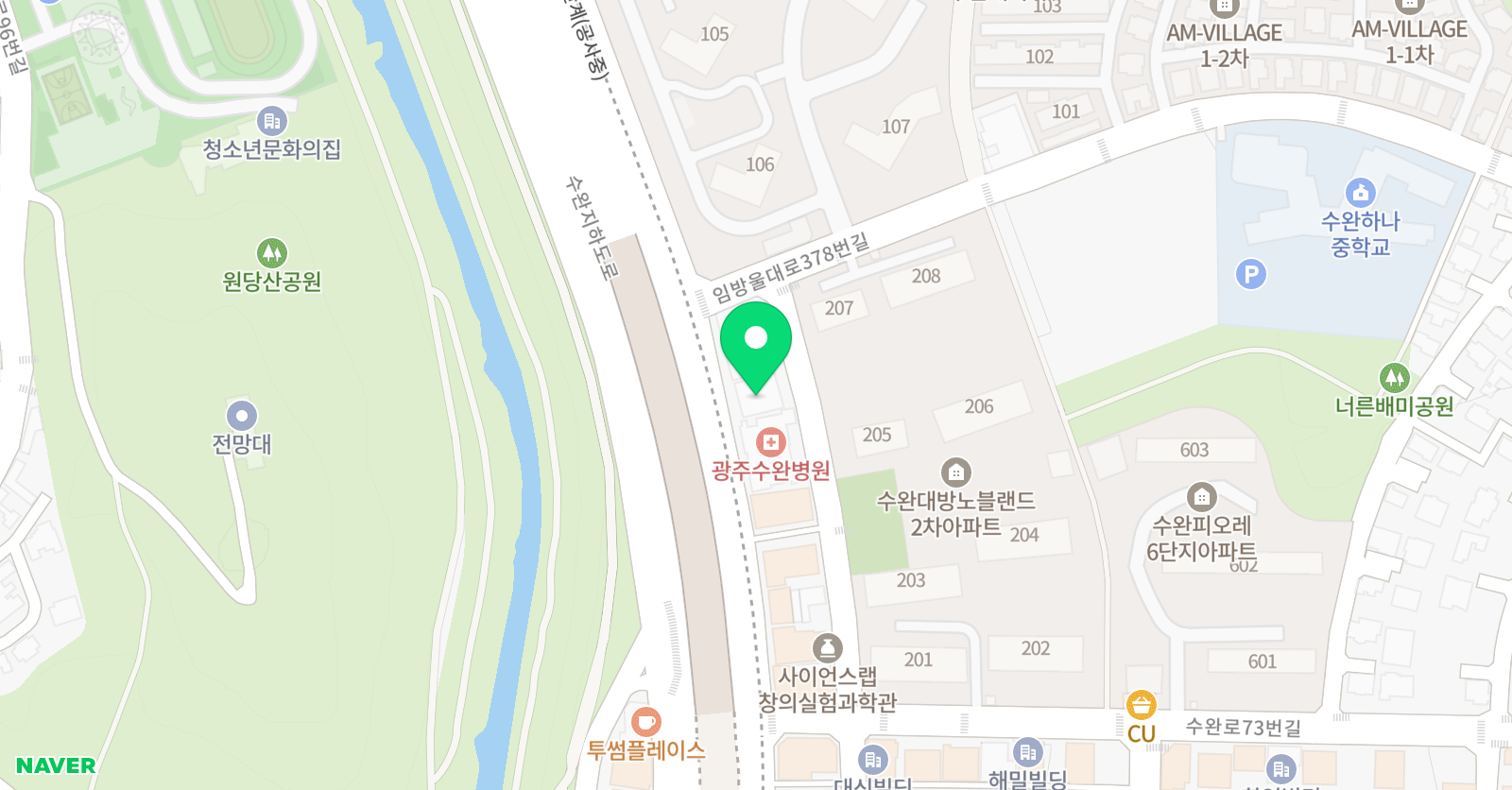 수학의힘 수완캠퍼스 위치