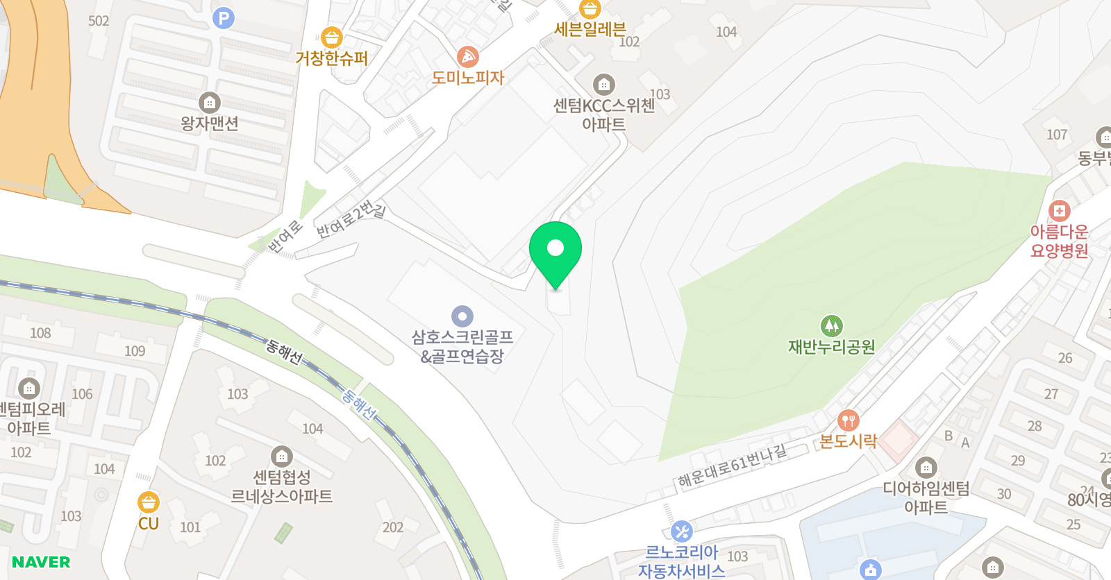 SSI 부산 위치
