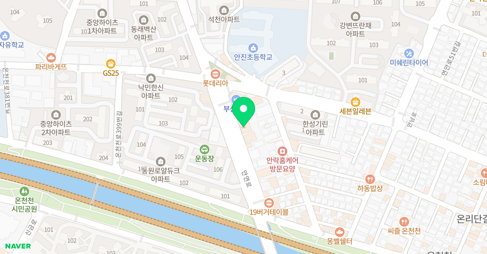 늘빛 수학영어학원 위치
