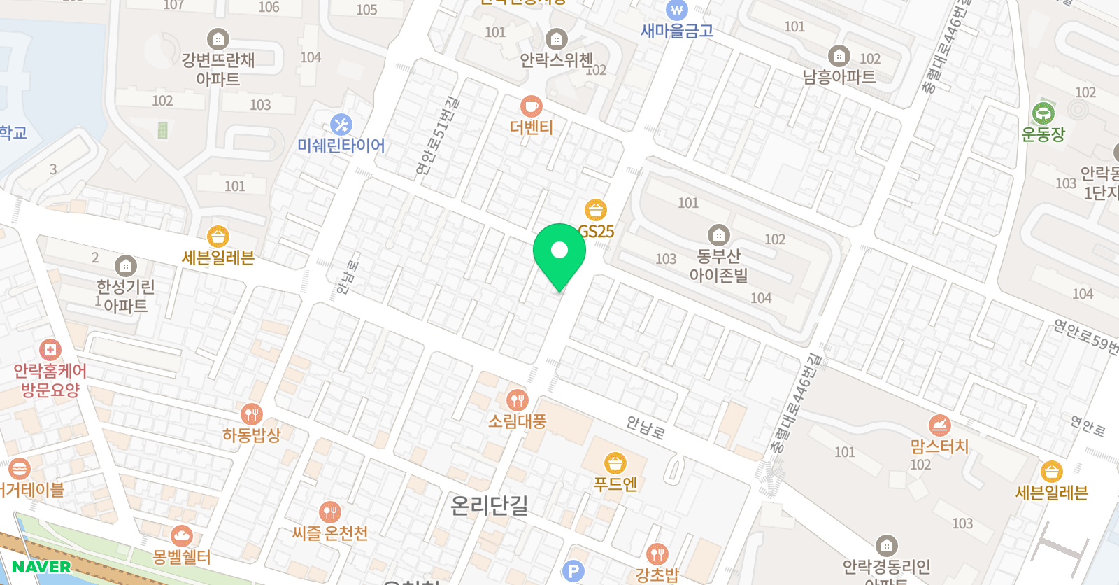 디알 수학전문학원 위치