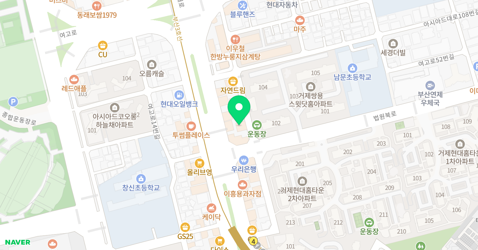적기교육 학원 위치