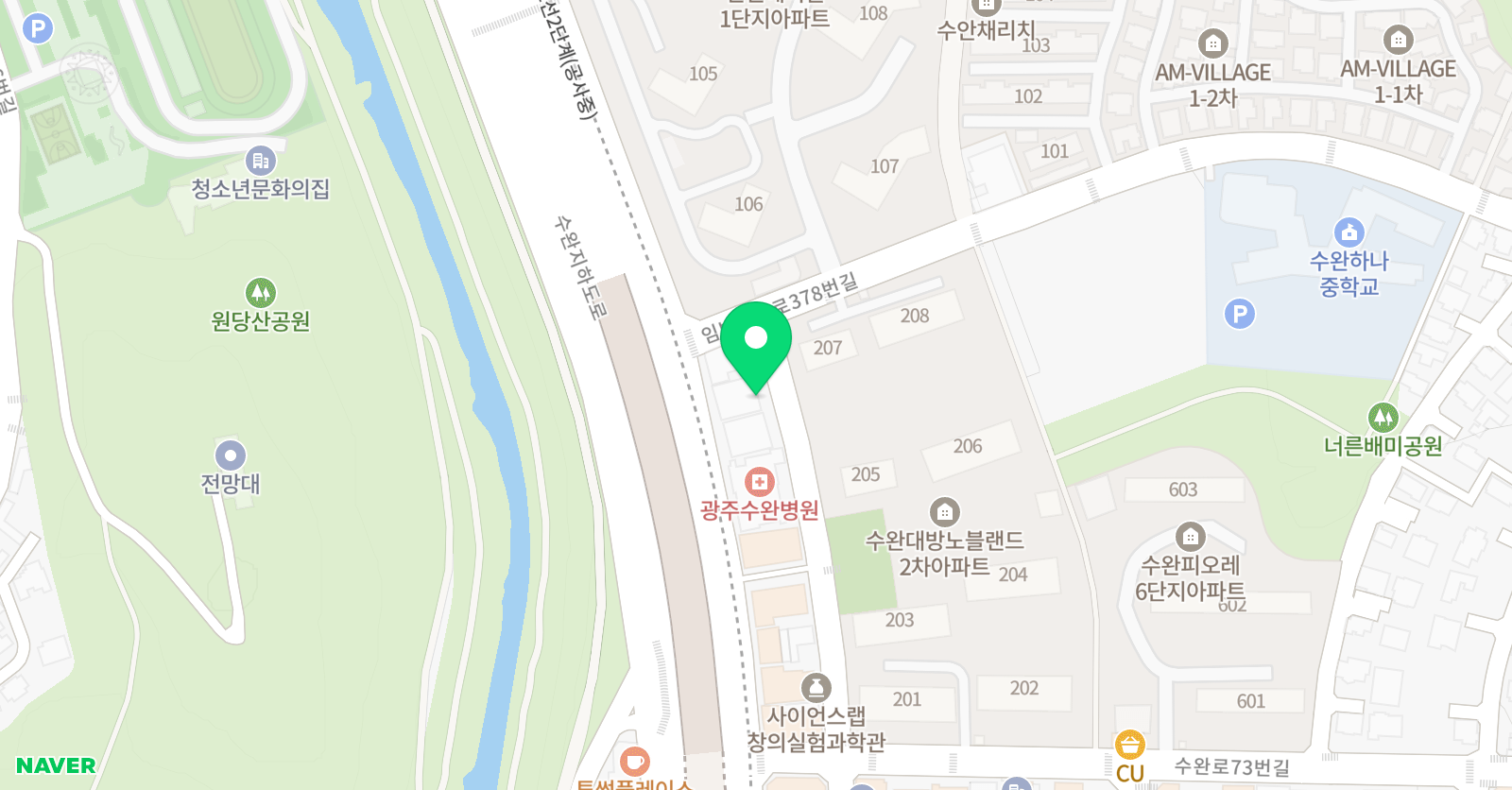 힘 수학 광산캠퍼스 위치