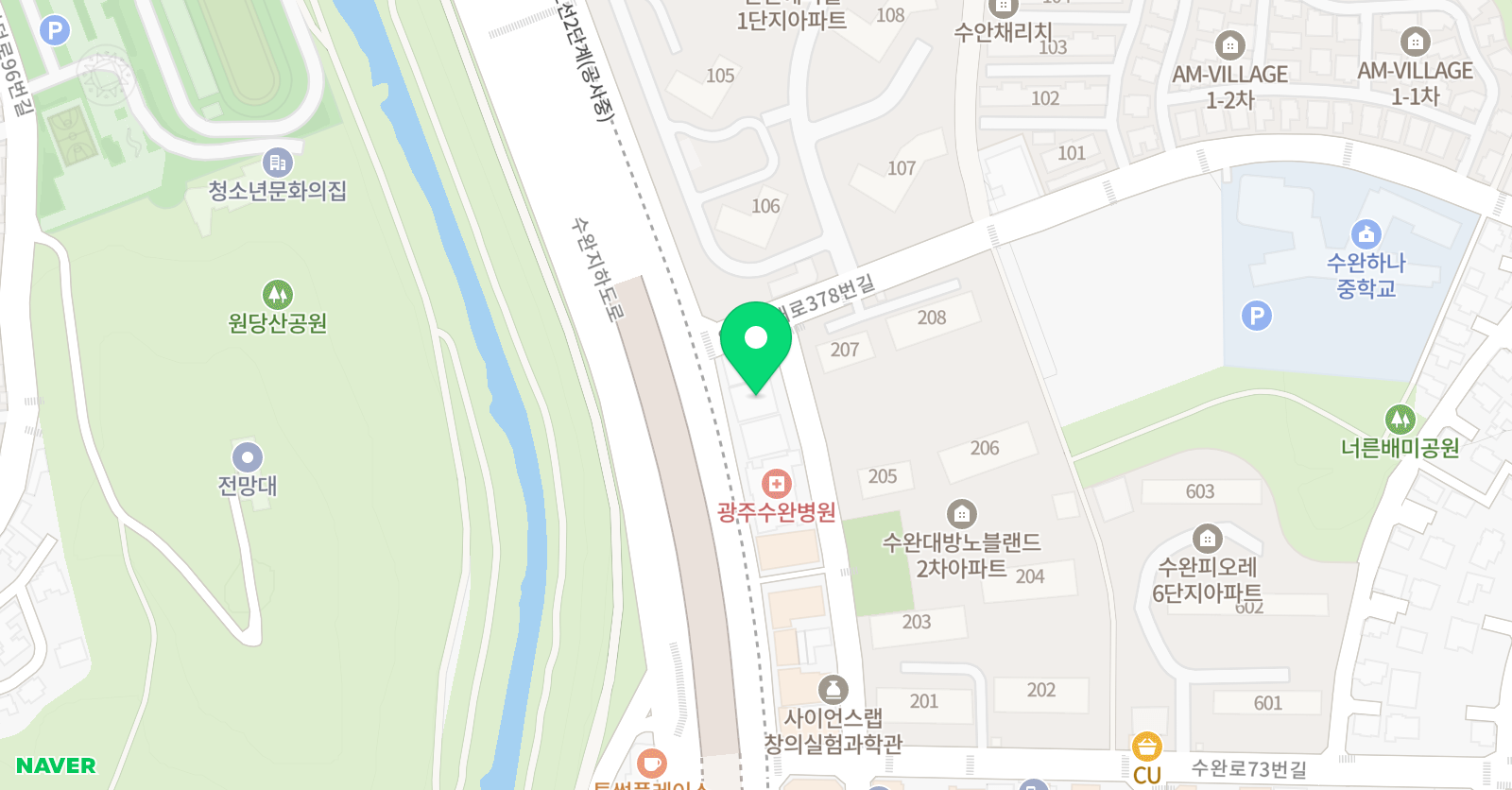 수완이지 수학학원 위치