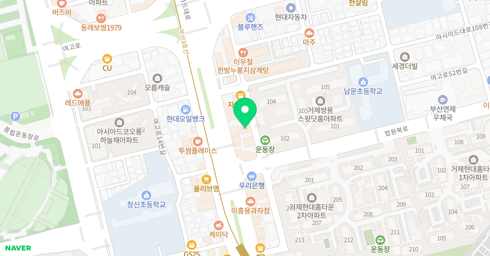손세호 수학전문학원 위치