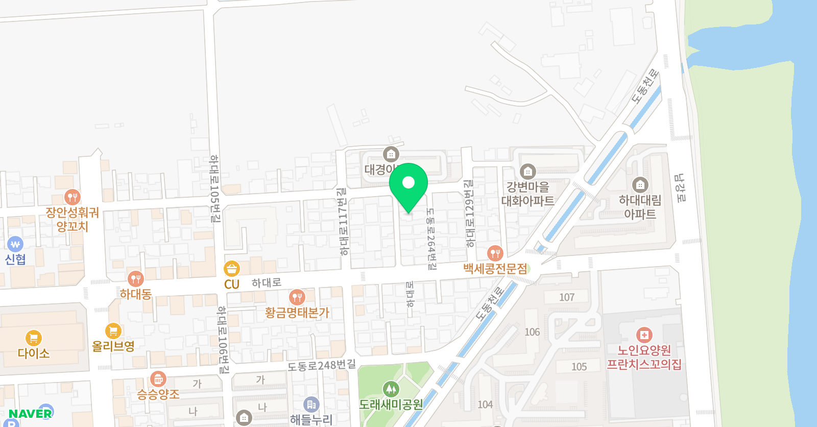 푸르넷황혜지 공부방 위치