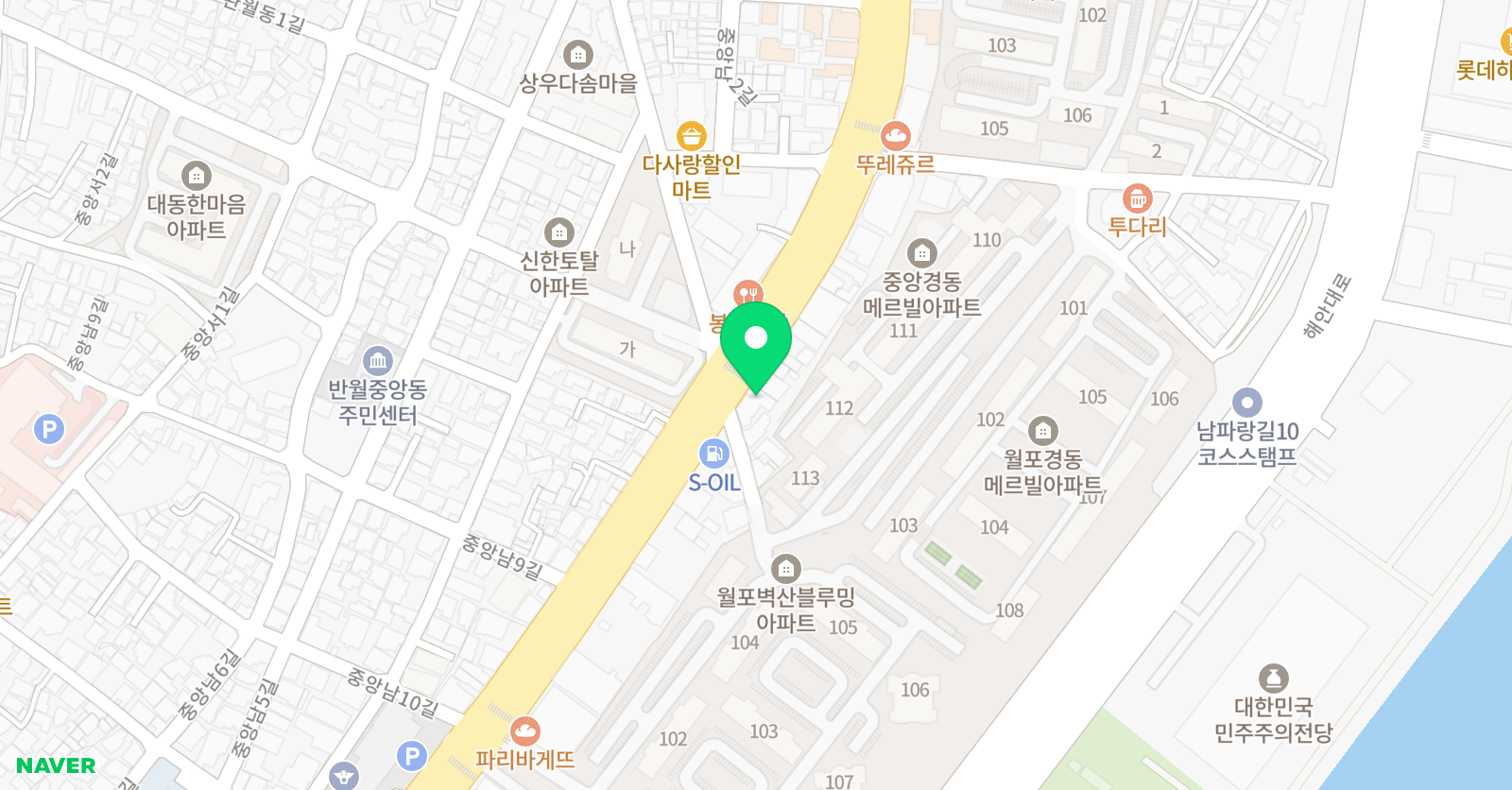 더위즈 영수학원 위치
