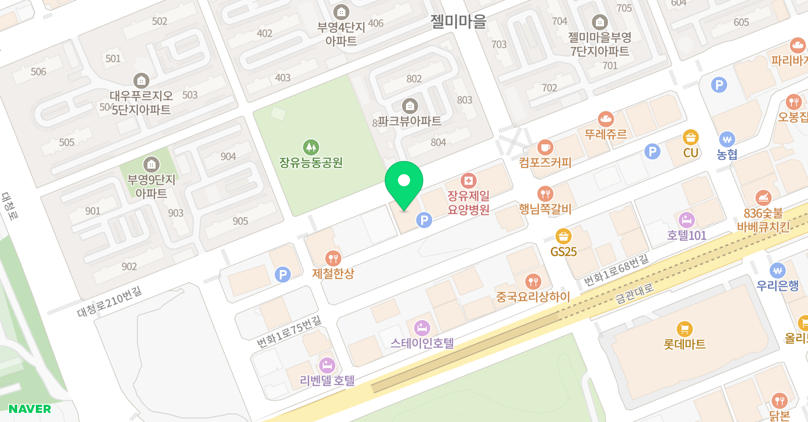 장유예솔 무용학원 위치