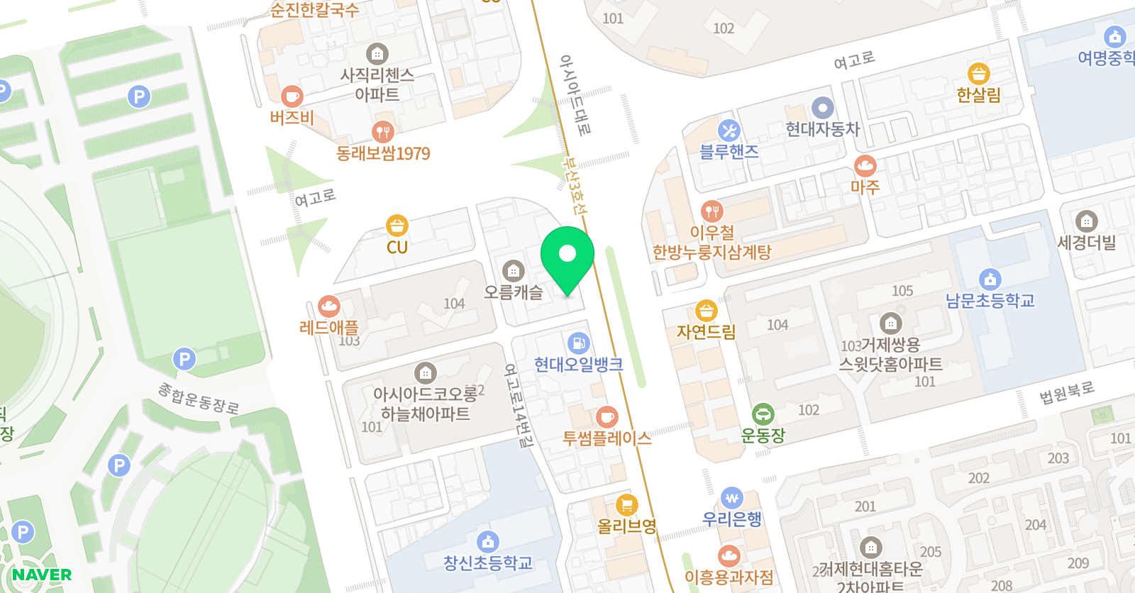 라온 수학과학학원 위치