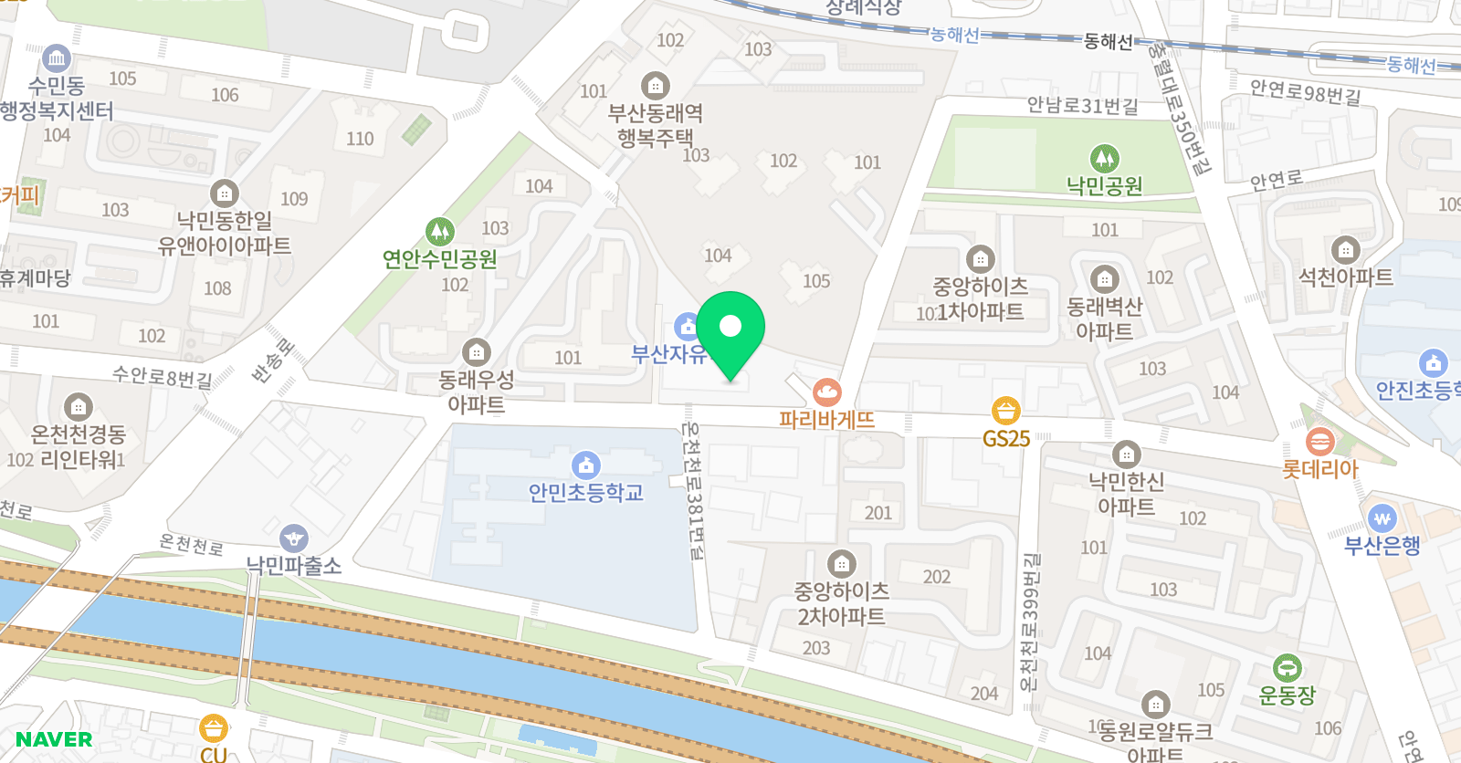 키즈스플래쉬 부산본점 위치
