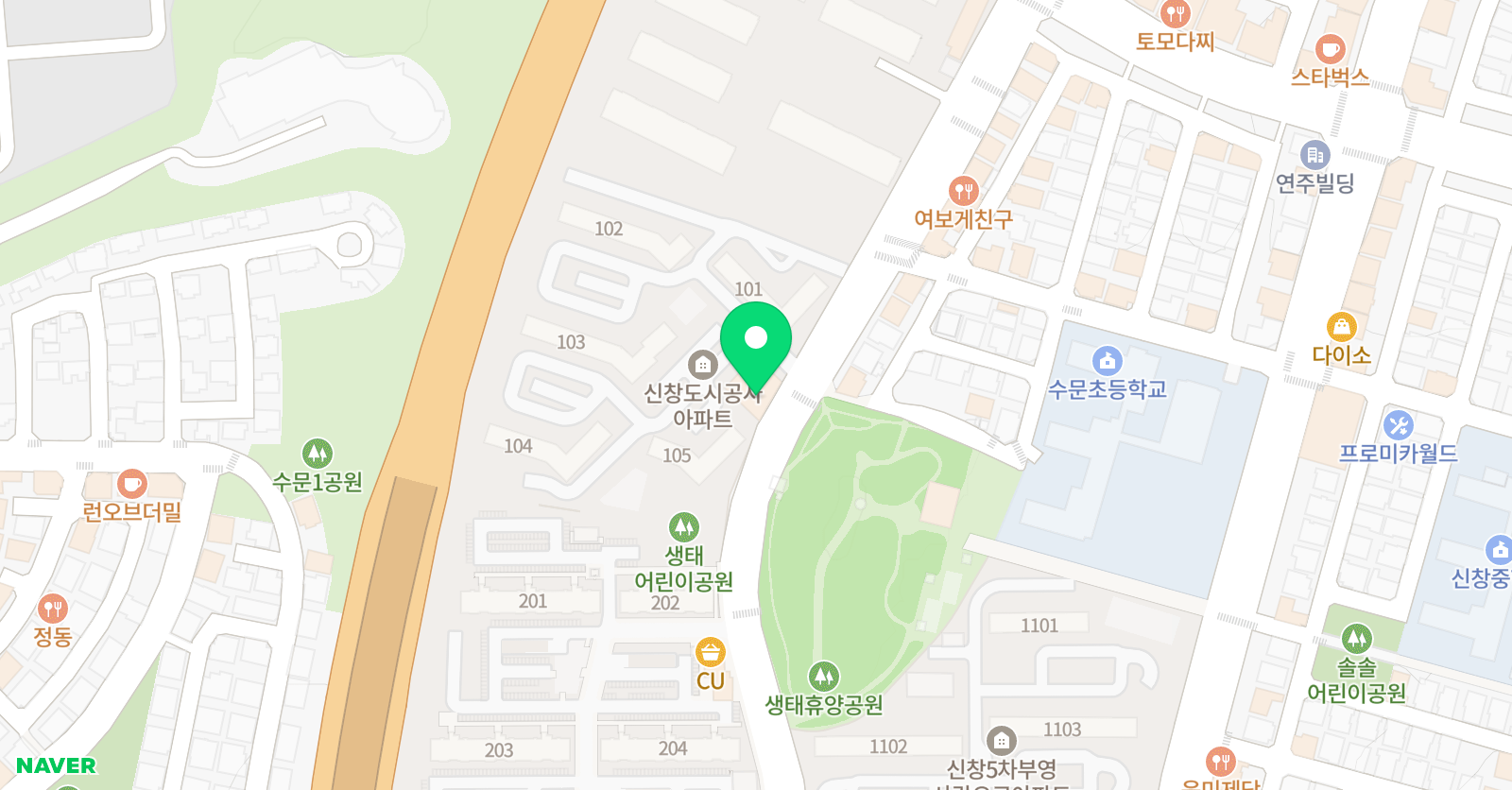 뮤엠 영어 수문캠퍼스 위치