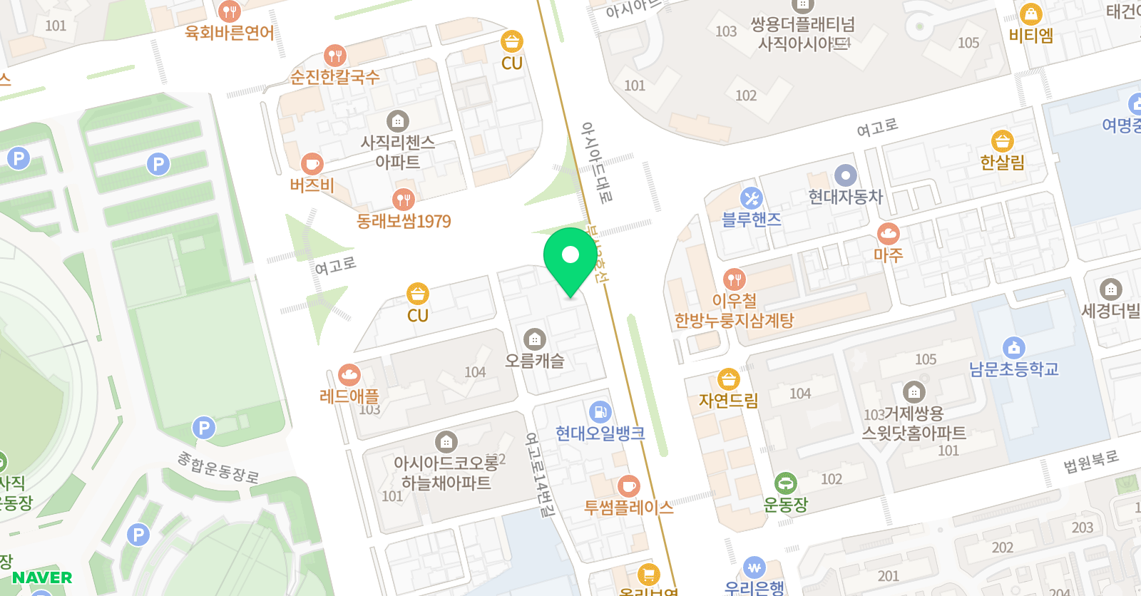덕스 어학원 동래캠퍼스 위치