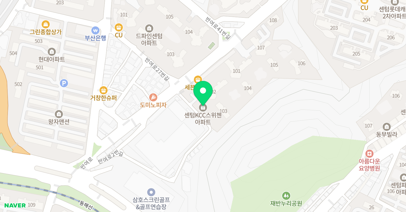 링키영어 센텀KCC스위첸점 위치