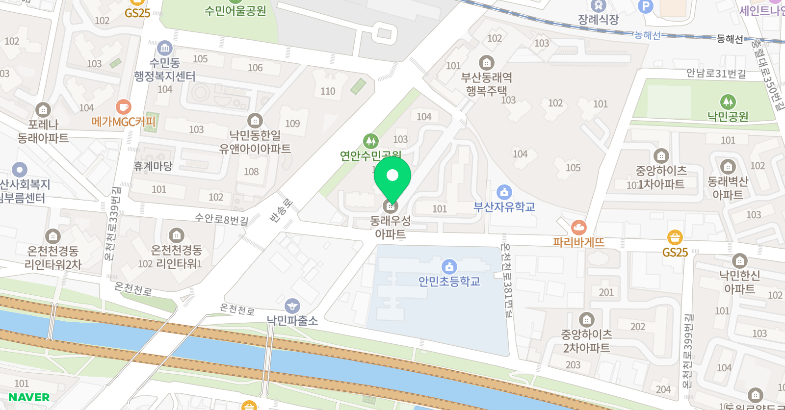 온 수학 공부방 낙민점 위치