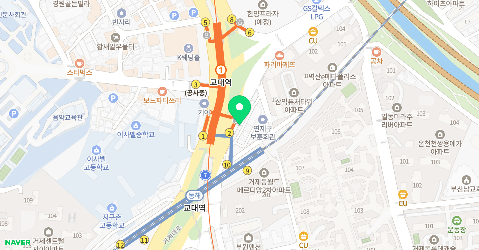 원서읽는 오렌지 영어학원 위치