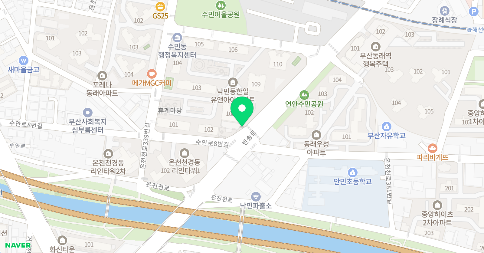 링키 영어 낙민동유앤아이점 위치