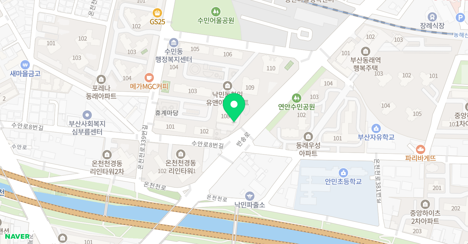 유앤아이 태권도 & 점프파이어 줄넘기클럽 위치