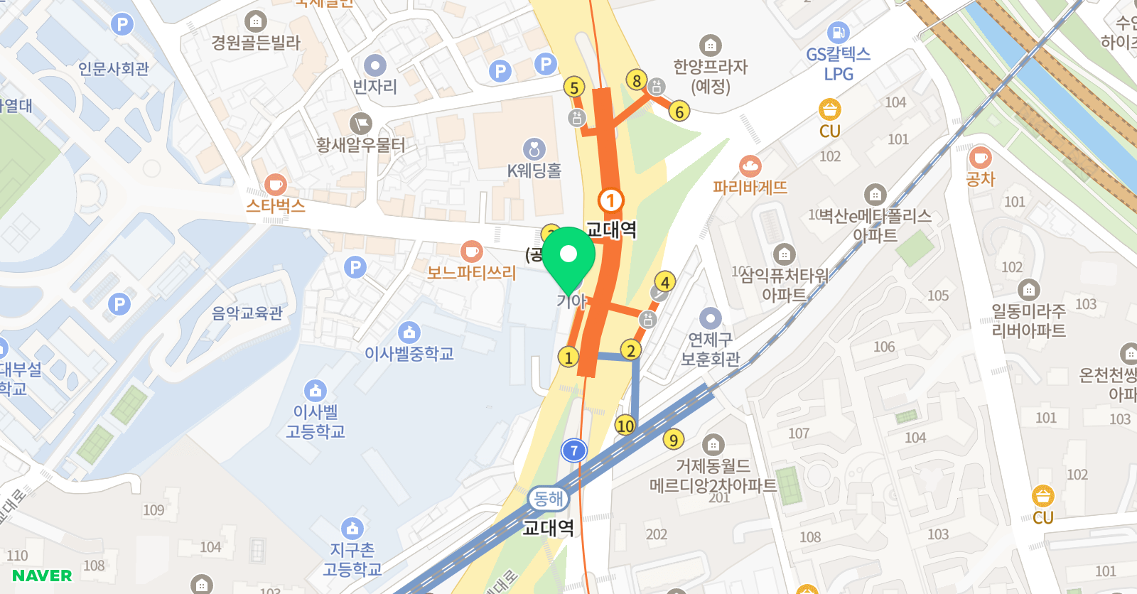 이투스247부산교대 위치