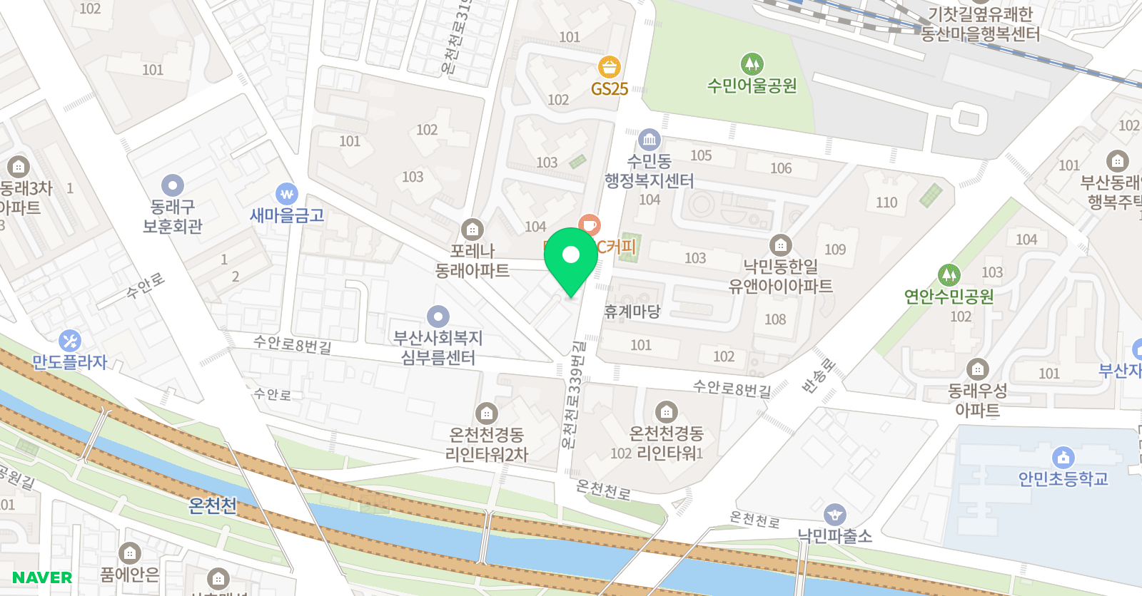 올바른 수학 위치