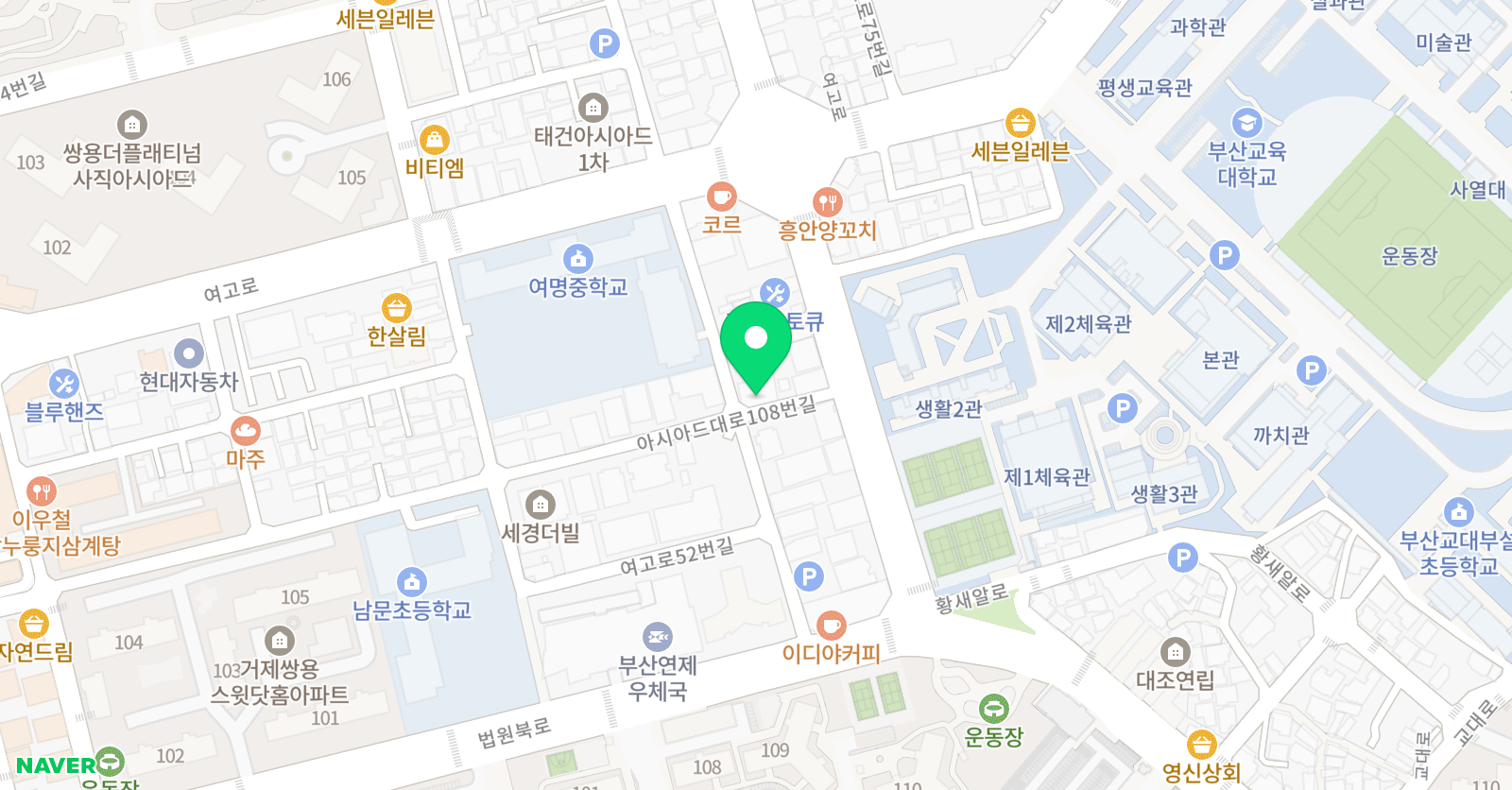 미래엔수학 상상아카데미 학원 위치