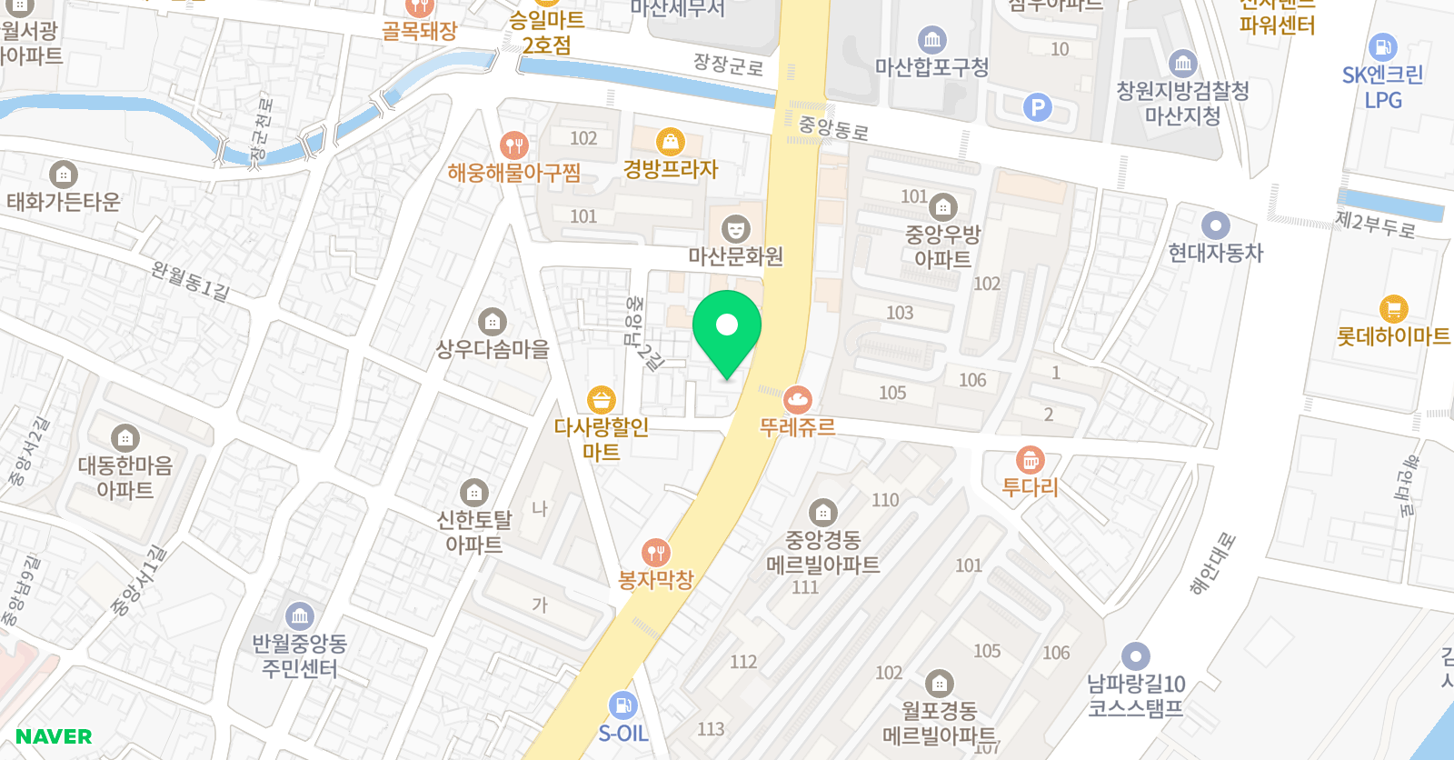 세진발레아카데미  학원 위치