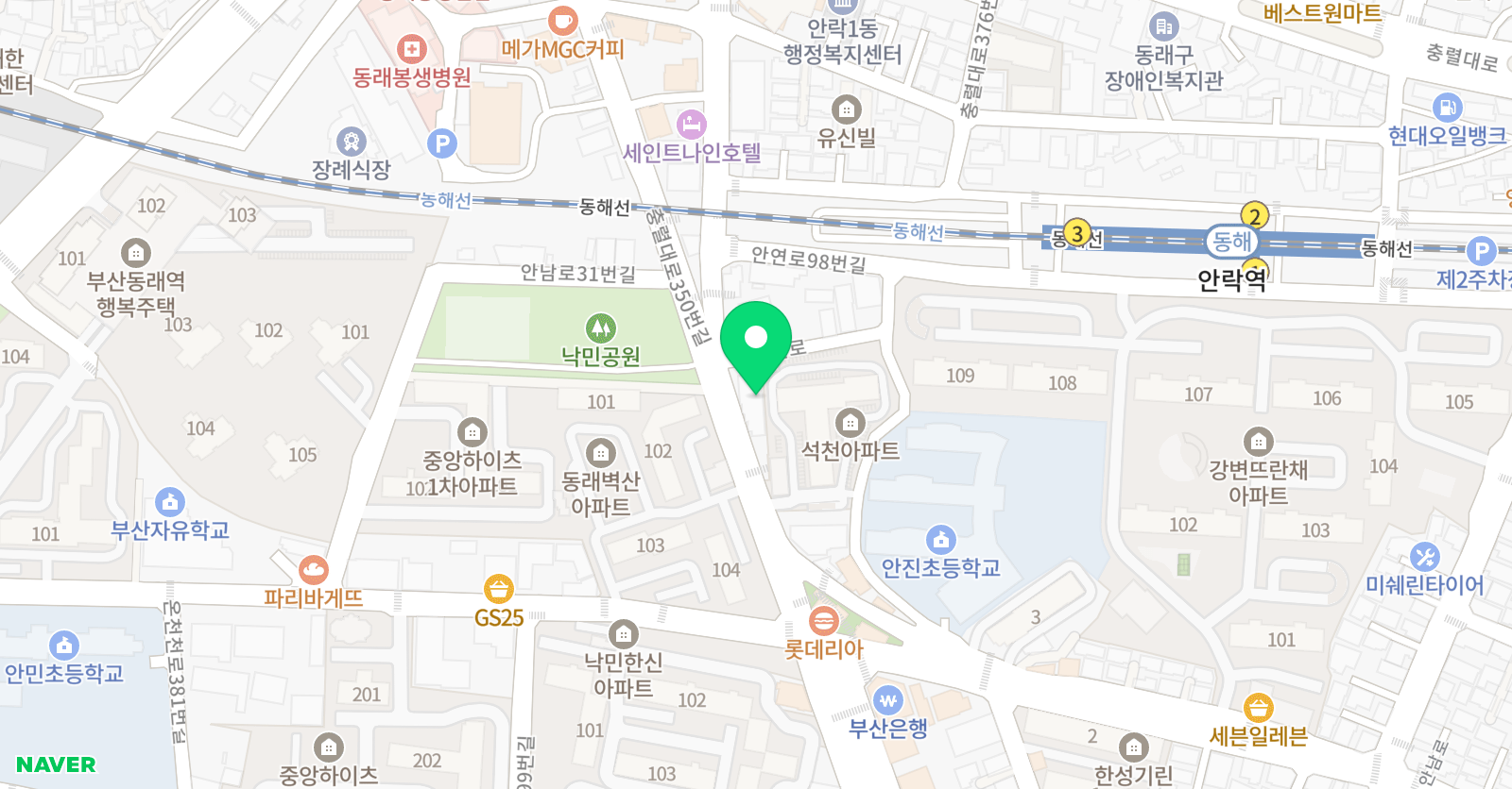 업타운댄스뮤직아카데미 위치