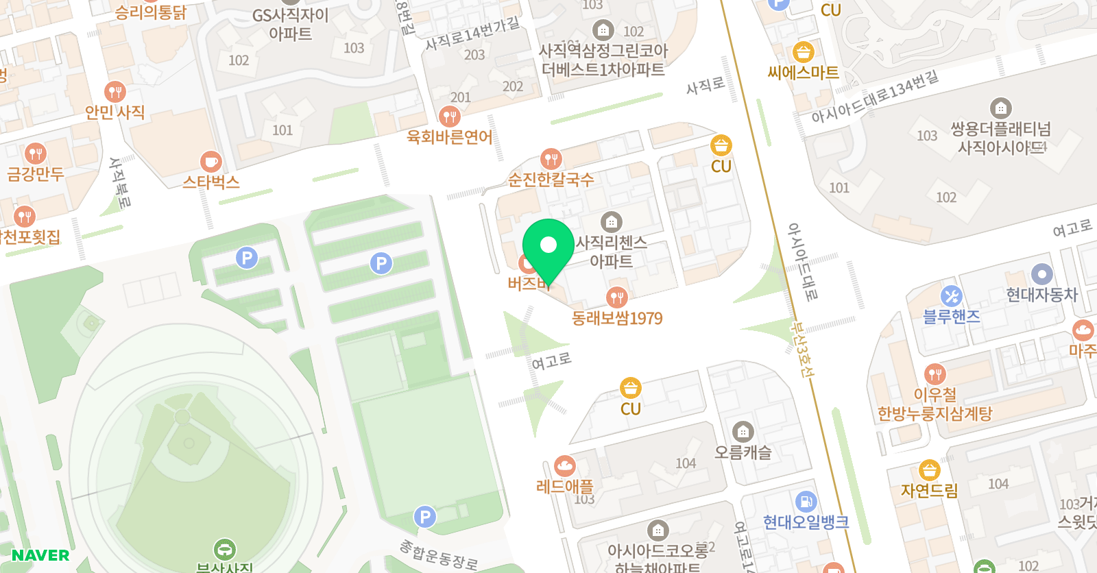 YBM ECC 동래점 위치